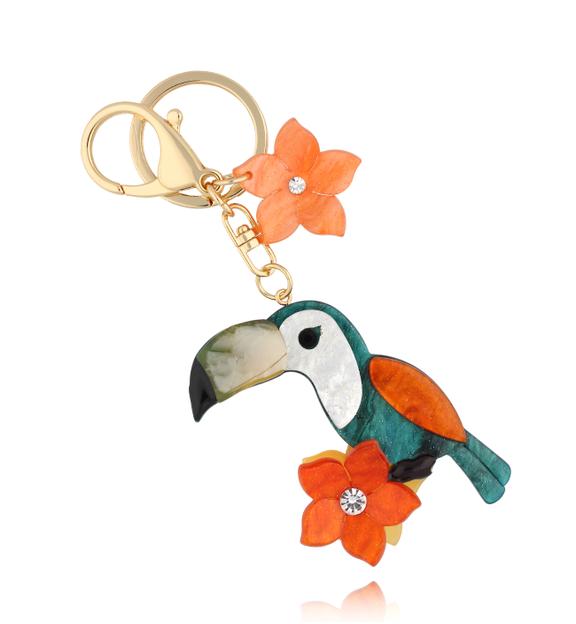 Brelok z kolorowym tukanem Toucan BREZA0088