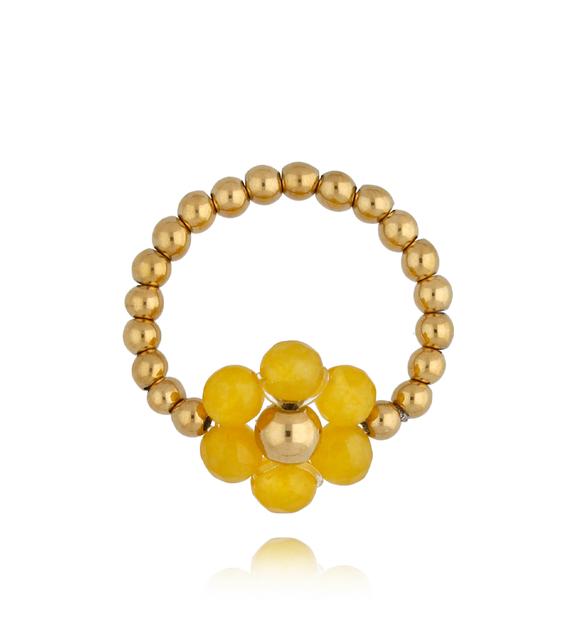 Pierścionek z jadeitami Bouquet PSC0355