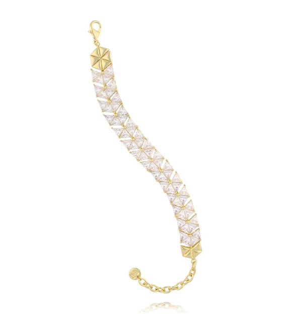 Bransoletka z geometrycznymi kryształami BSS0274