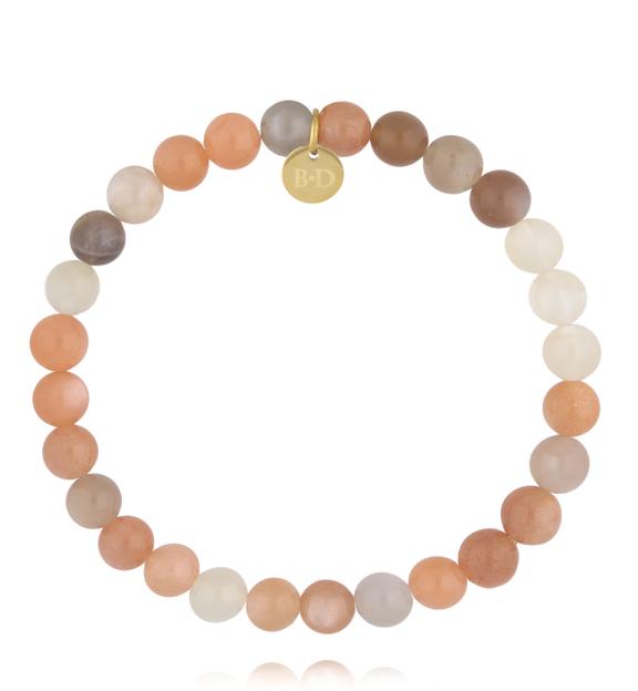 Bransoletka z kamienia słonecznego i księżycowego BTW3718