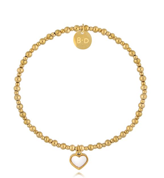 Bransoletka z sercem złota BTW3022