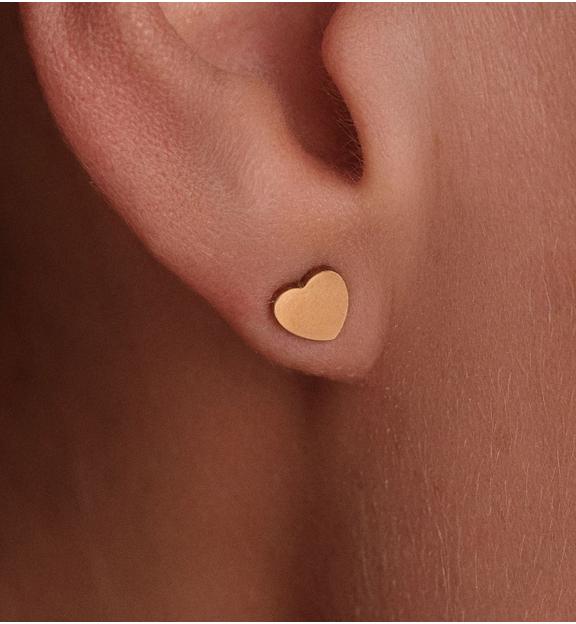 Kolczyki sztyfty w kształcie serca KSY0712