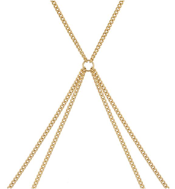 Naszyjnik złoty body chain Minnie NSA0675