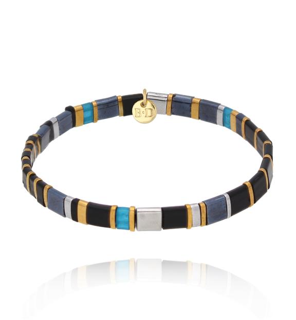 Bransoletka szaro czarna Yummy BSC1690