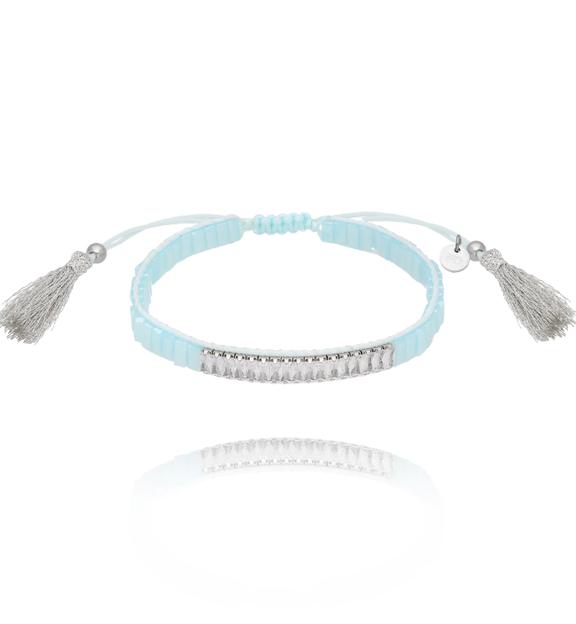 Bransoletka błękitna z kryształkami Good Game BSC1934