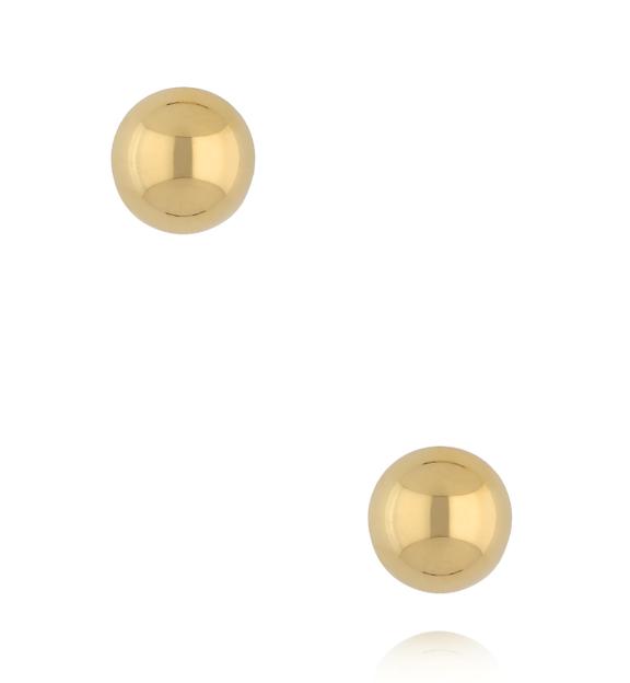 Kolczyki półkola w złotym kolorze ze stali szlachetnej KSY0643