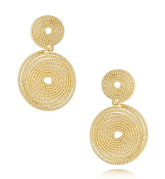 Kolczyki złote koła Let Me Shine KRG0885