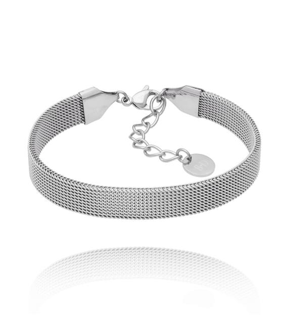 Bransoletka srebrna zapinana Chic Stainless BSA0654