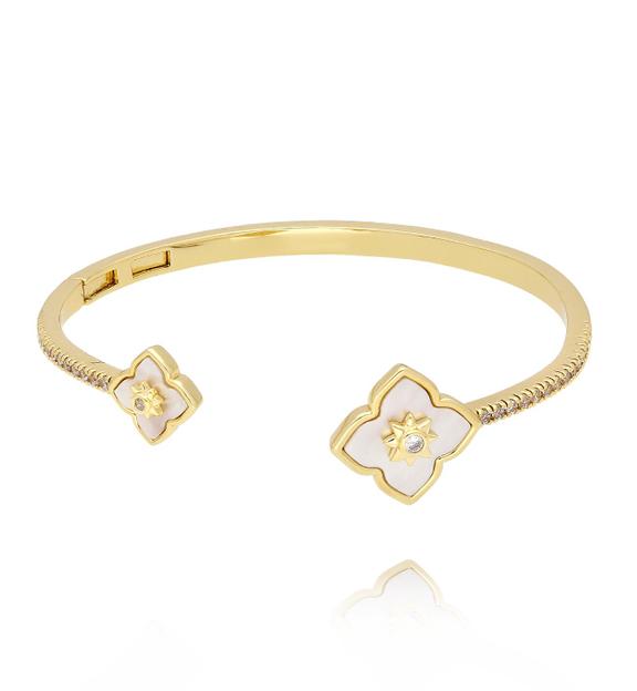 Bransoletka z koniczynkami złota BLU0002