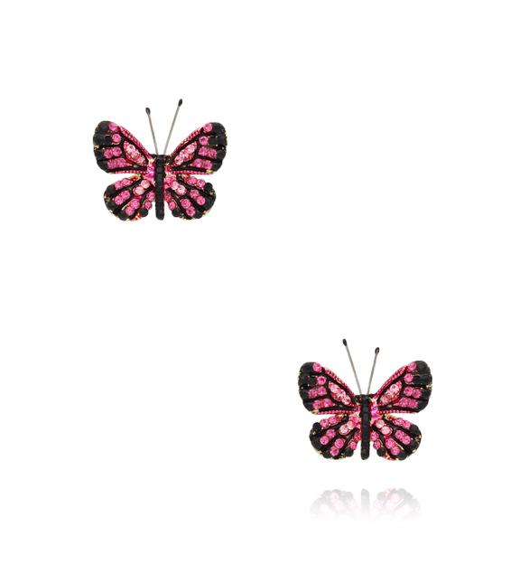 Kolczyki z kolorowymi motylkami Papillon KPI0004