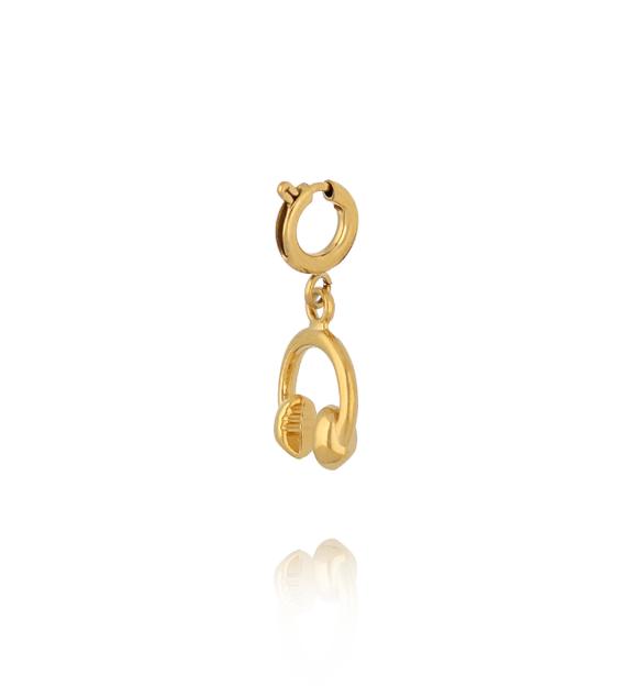 Charms złote słuchawki CHA0264