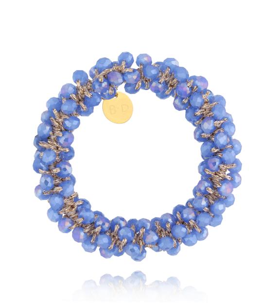 Gumka do włosów z kryształkami niebieska Luminous GWE0018