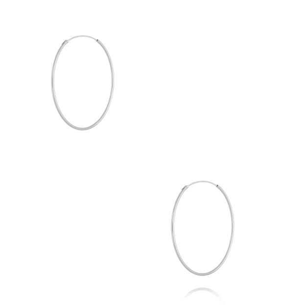 Kolczyki koła srebrne KCA0183