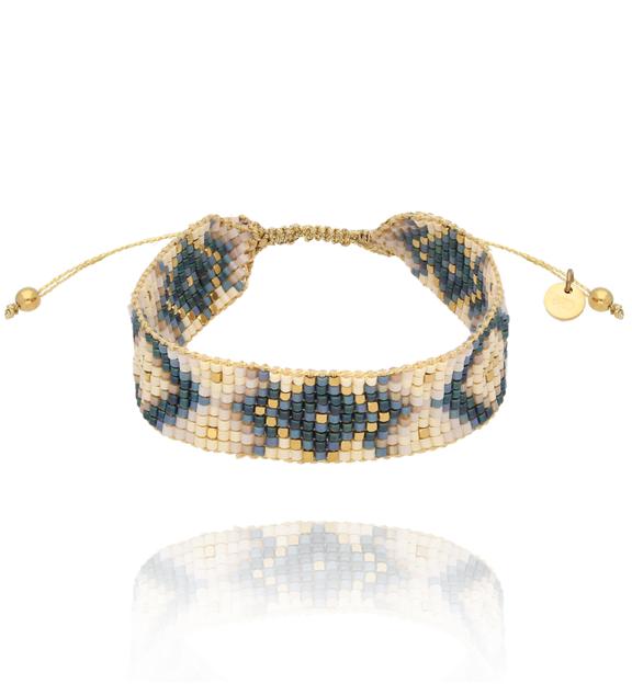 Bransoletka kremowo morska Uppland BSC1837