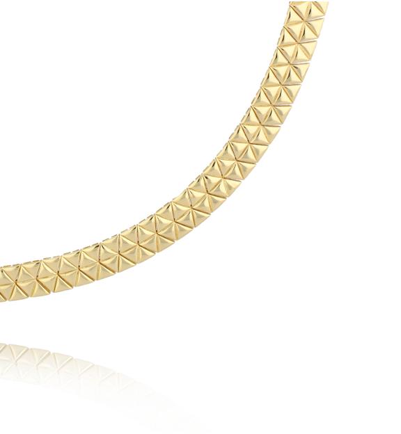 Choker złoty geometryczny NS0414
