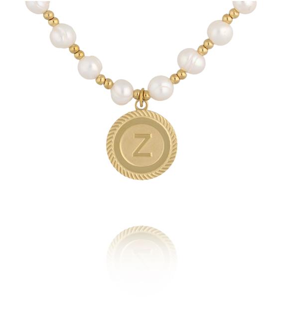 Naszyjnik z pereł z literką Z NPE0384