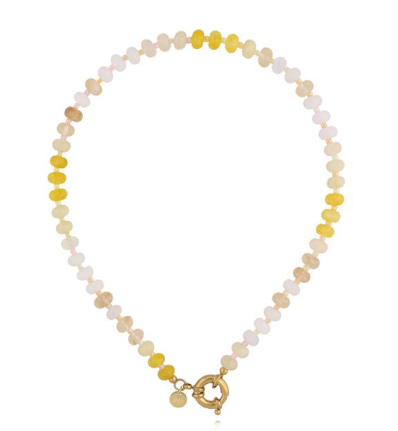 Zestaw naszyjników w odcieniach beżu ZN0167