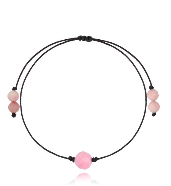 Bransoletka z różowym opalem Birthstones BGL0727