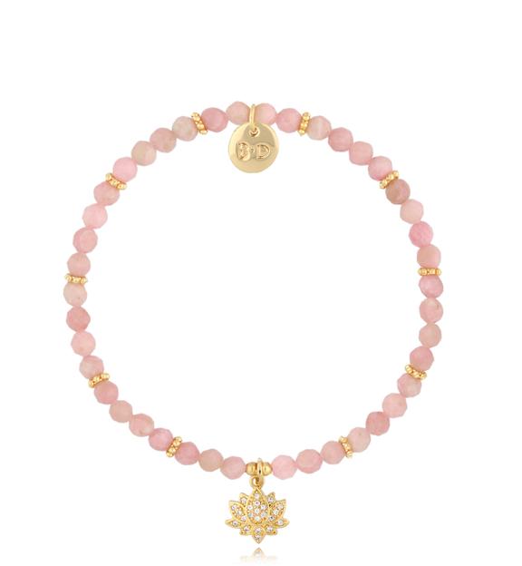 Bransoletka z różowymi opalami i zawieszką Richmond BTW1901