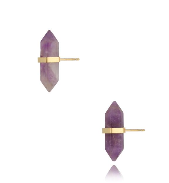 Kolczyki z ametystem Summer Breeze KLB0024