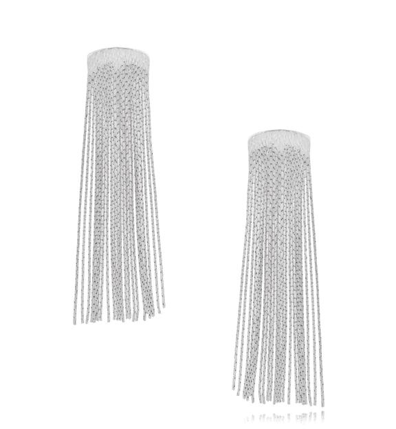 Kolczyki srebrne długie z łańcuszkami Yosemite KRG0911