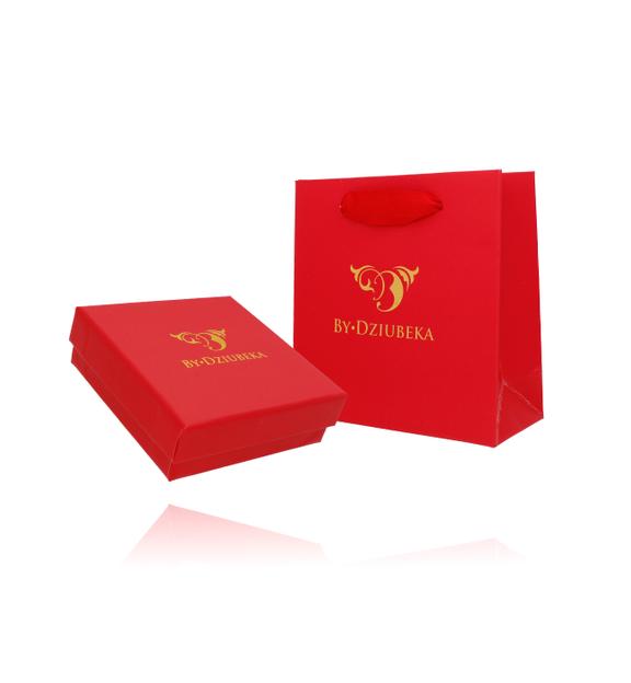 Zestaw prezentowy pudełko i torebka czerwony OPA0188