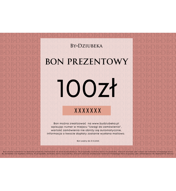Bon Prezentowy 100 zł online do wydruku BON100