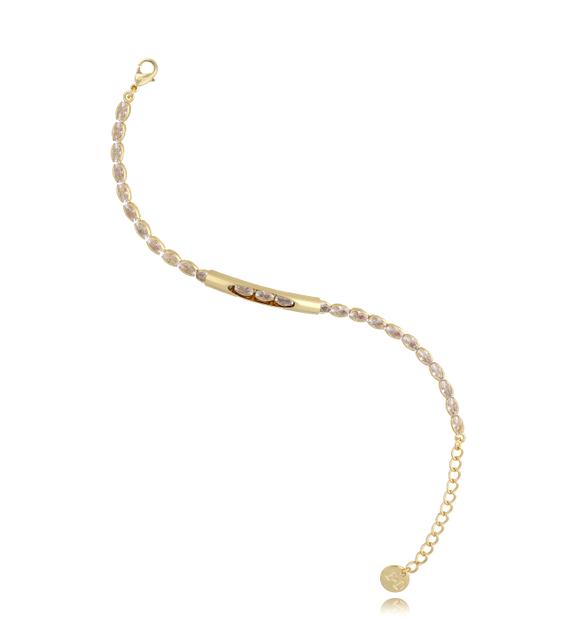 Bransoletka z transparentnymi kryształkami Final II BSS0105