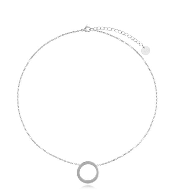Naszyjnik srebrny z kółkiem Cercle NSA0817