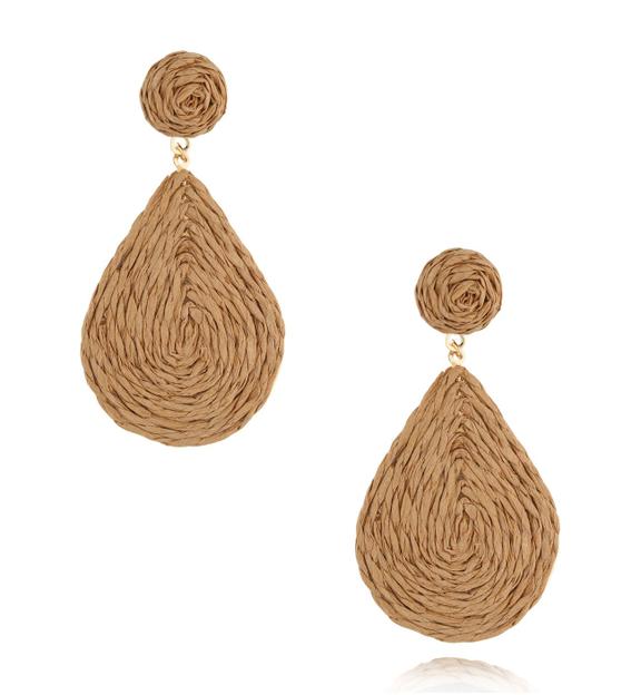 Kolczyki brązowe ze sznurkiem Tulum KSO0010