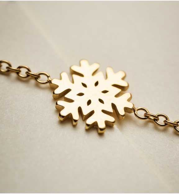 Bransoletka złota ze śnieżynką Lapland BSA0503