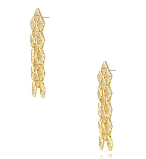 Kolczyki geometryczne złote KSS2244