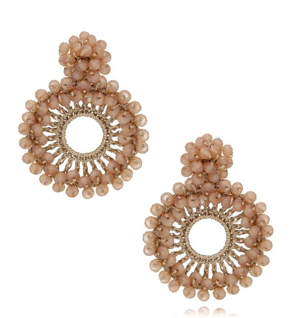 Kolczyki z kryształkami camel Luminous KWE0004
