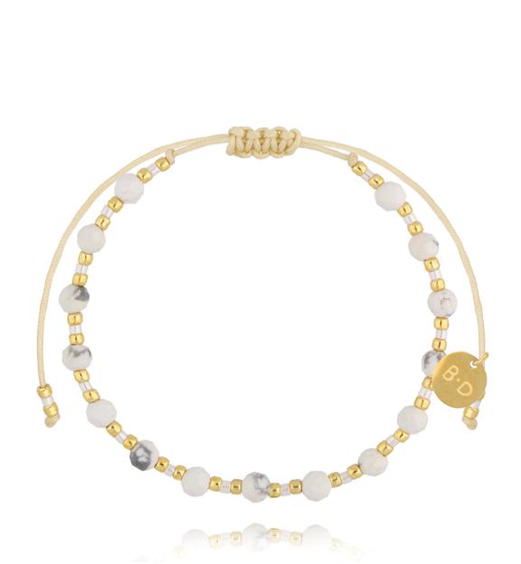 Bransoletka z howlitami BMT0215