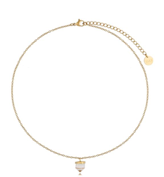 Naszyjnik z kryształem górskim New Cristal NLB0213