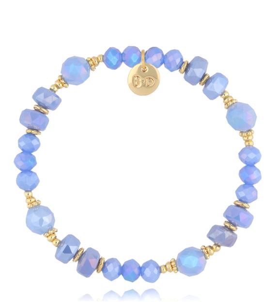 Bransoletka z atramentowymi kryształkami Clear Sky BCY0237