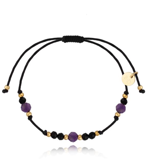 Bransoletka z ametystami Universe Stones BSC1359