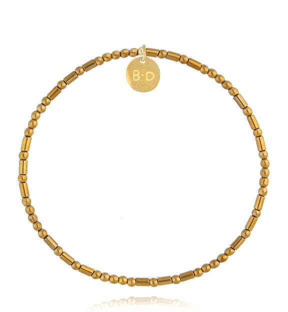 Bransoletka ze złotymi hematytami BTW2684