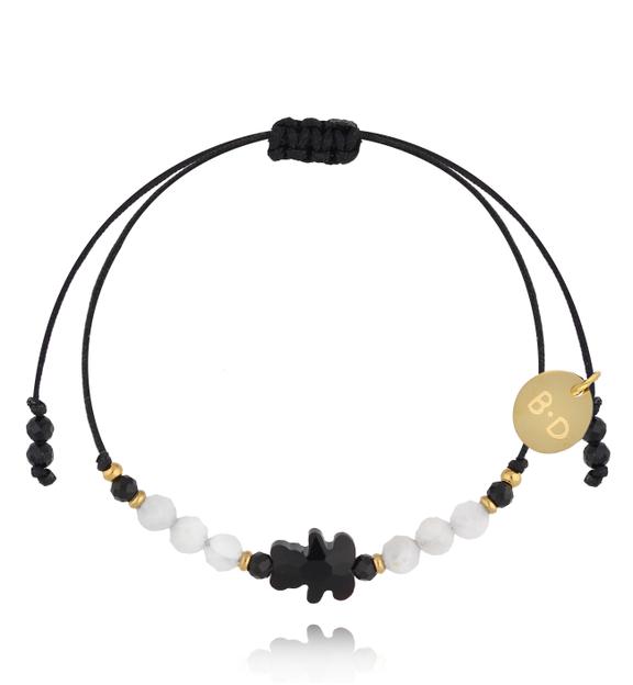 Bransoletka z czarnym misiem Black Bear BGL0861