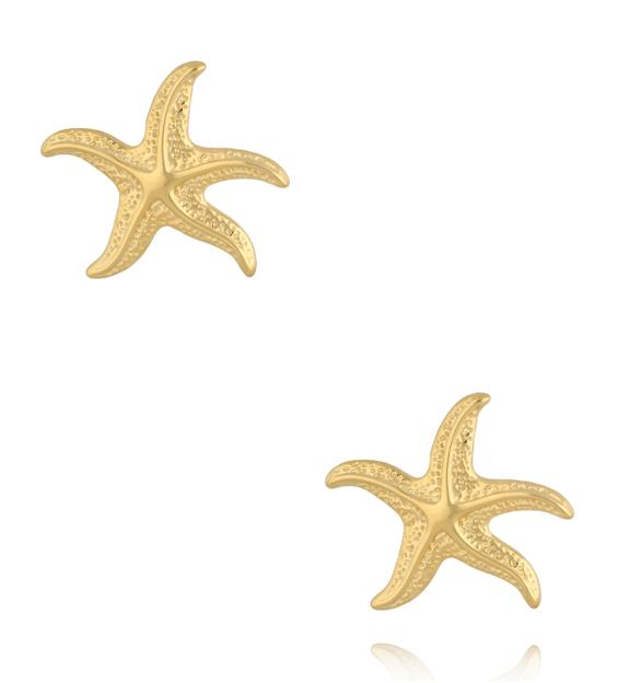 Kolczyki złote rozgwiazdy KSY0537