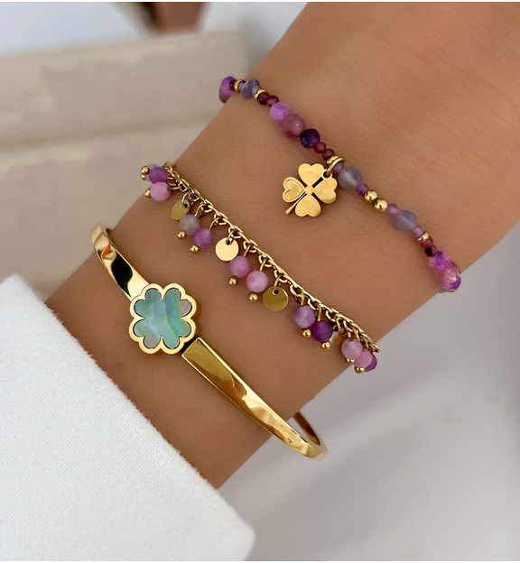 Bransoletka z ametystami Paradise Jewels BPA0448