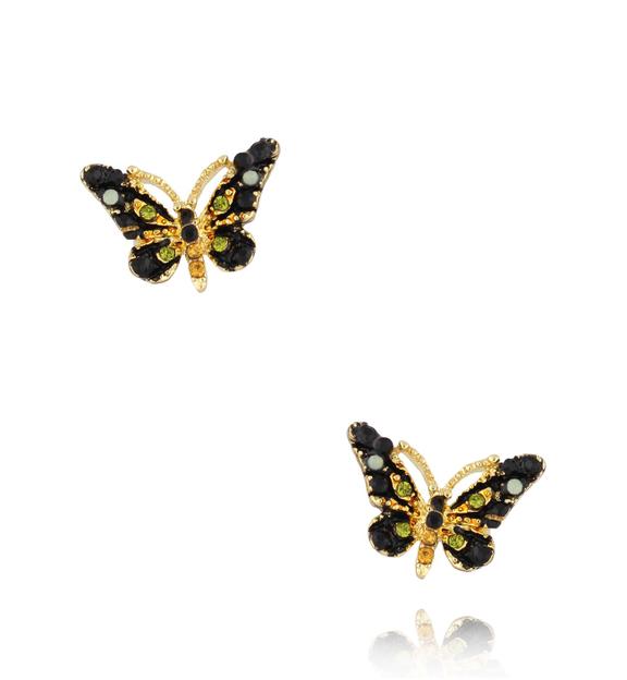 Kolczyki z kolorowymi motylkami Papillon KPI0001