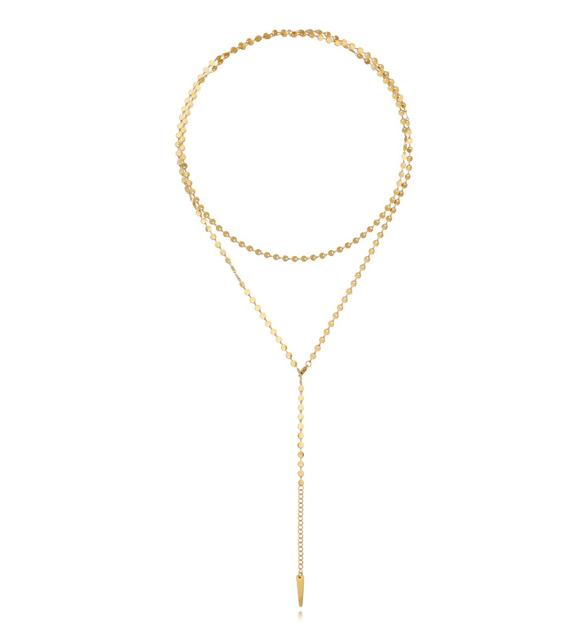 Naszyjnik złoty łańcuch body chain Secret of Joy NSA0673