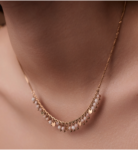 Naszyjnik z opalami różowymi Paradise Jewels NPA1248