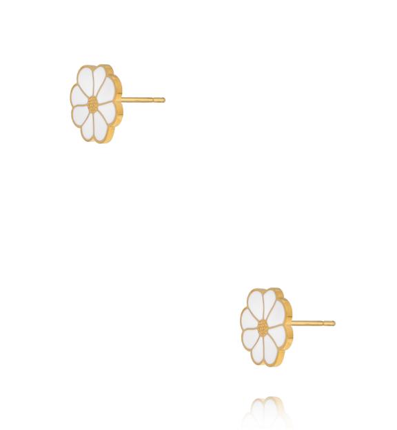 Kolczyki sztyfty kwiatuszki ze stali szlachetnej KSY0720