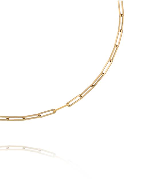 Naszyjnik łańcuch złoty ze stali szlachetnej NSY0795