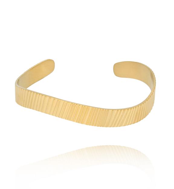 Bransoletka obręcz złota Metallic Grace BSA0659