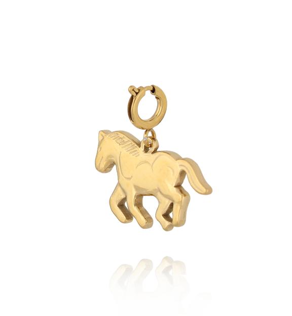 Charms złoty koń CHA0191