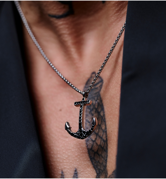 Naszyjnik męski z kotwicą Nate NMITC0075