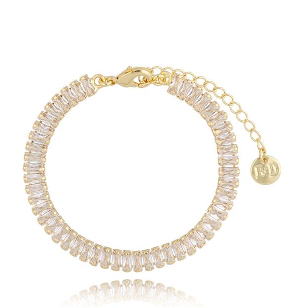 Bransoletka tenisowa z kryształkami Mariah 18 cm BSS0094